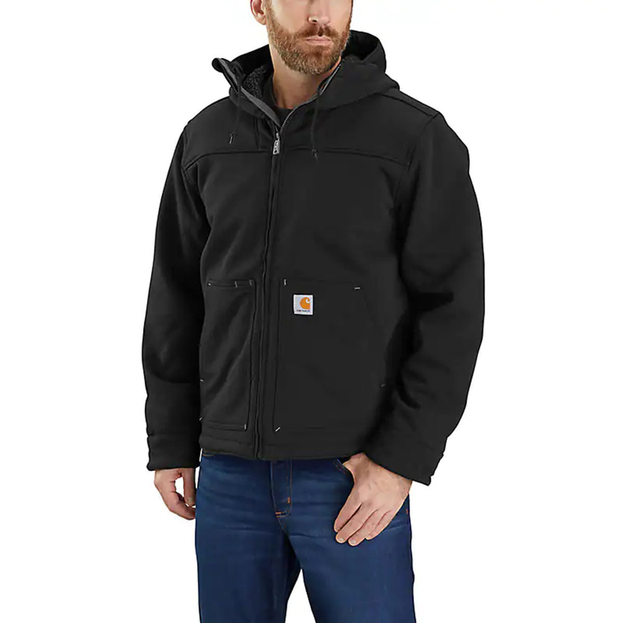 Product Name: Carhartt Men's Washed Duck Sherpa Lined Hooded Work Jacket