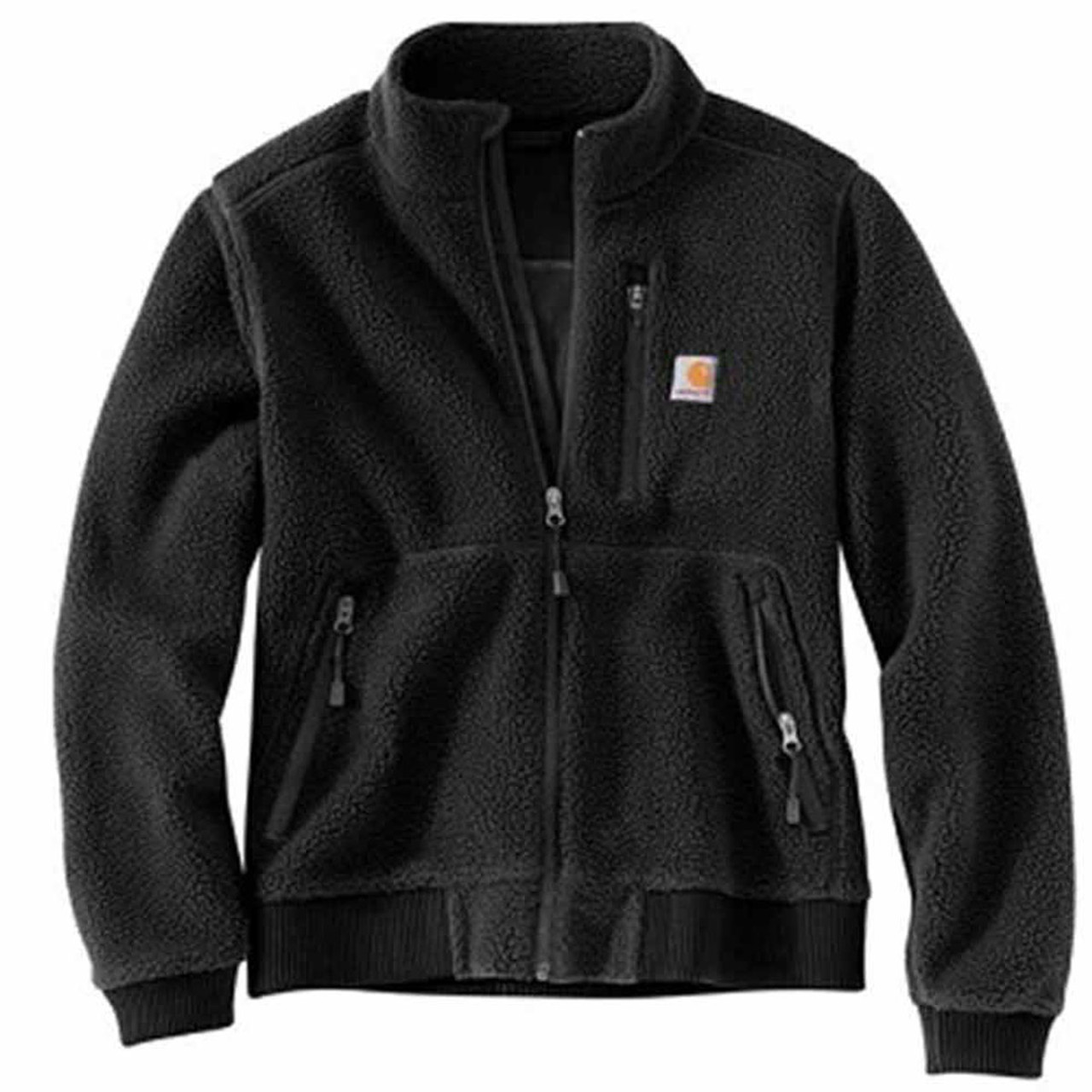 Women's High Pile Fleece Jacket - Black