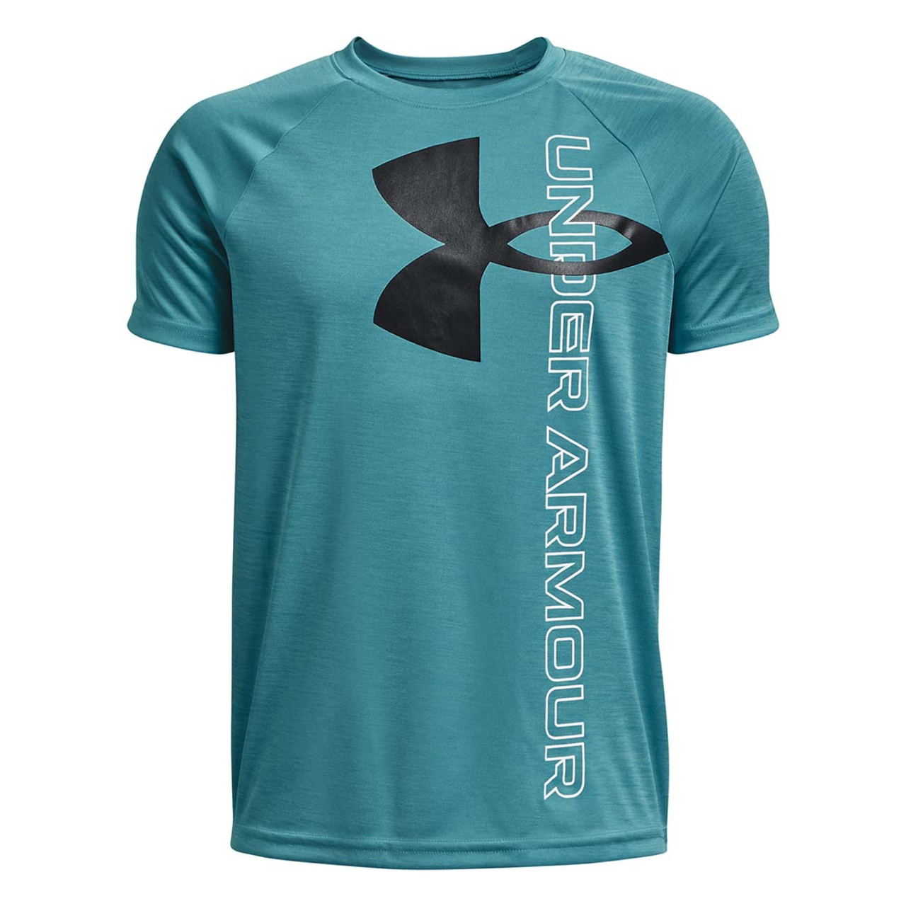 Under Armour Boys' Tech Split Logo Hybrid Short-Sleeve T-Shirt