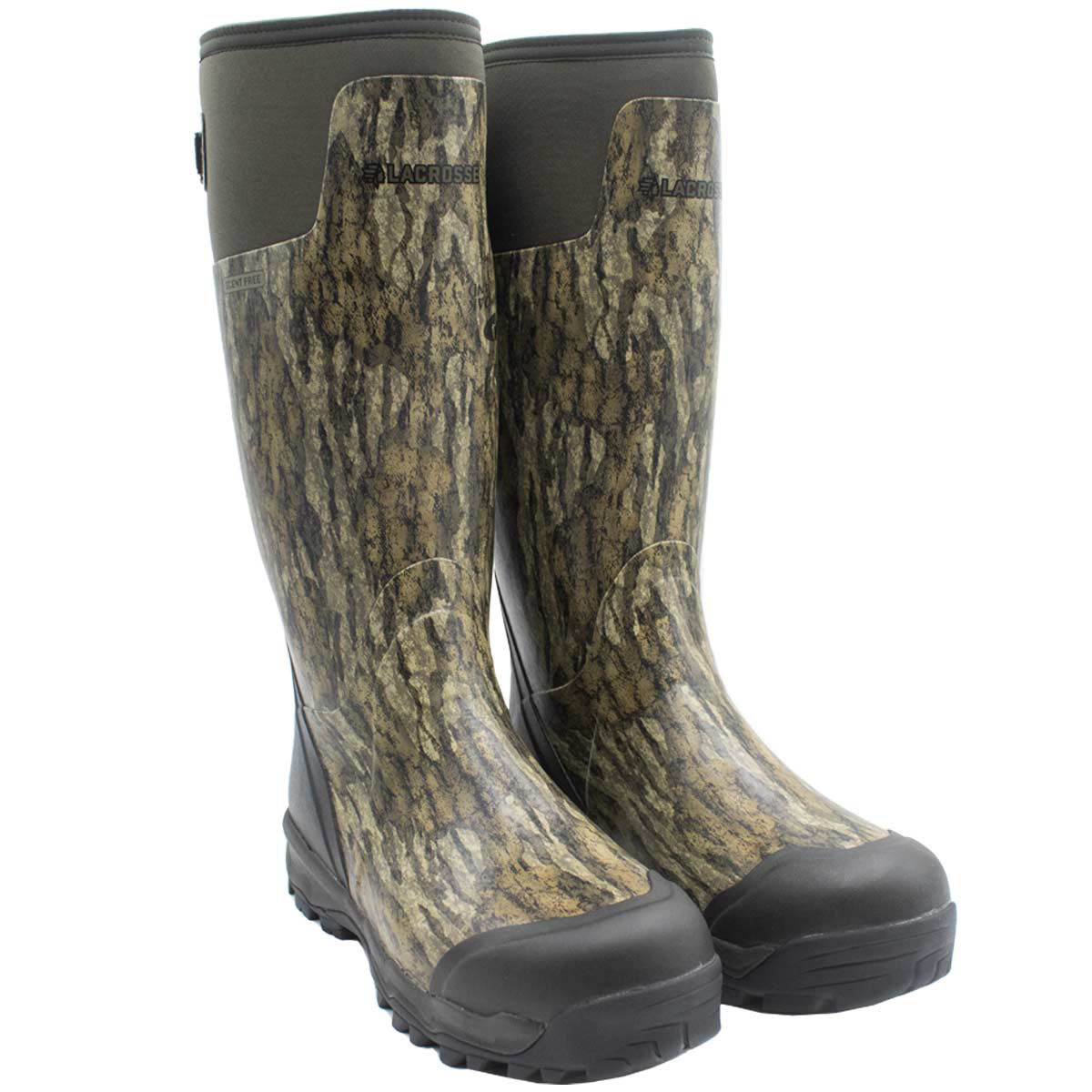 Botte haute en caoutchouc Alphaburly Pro 18'' pour homme mossy oak 100