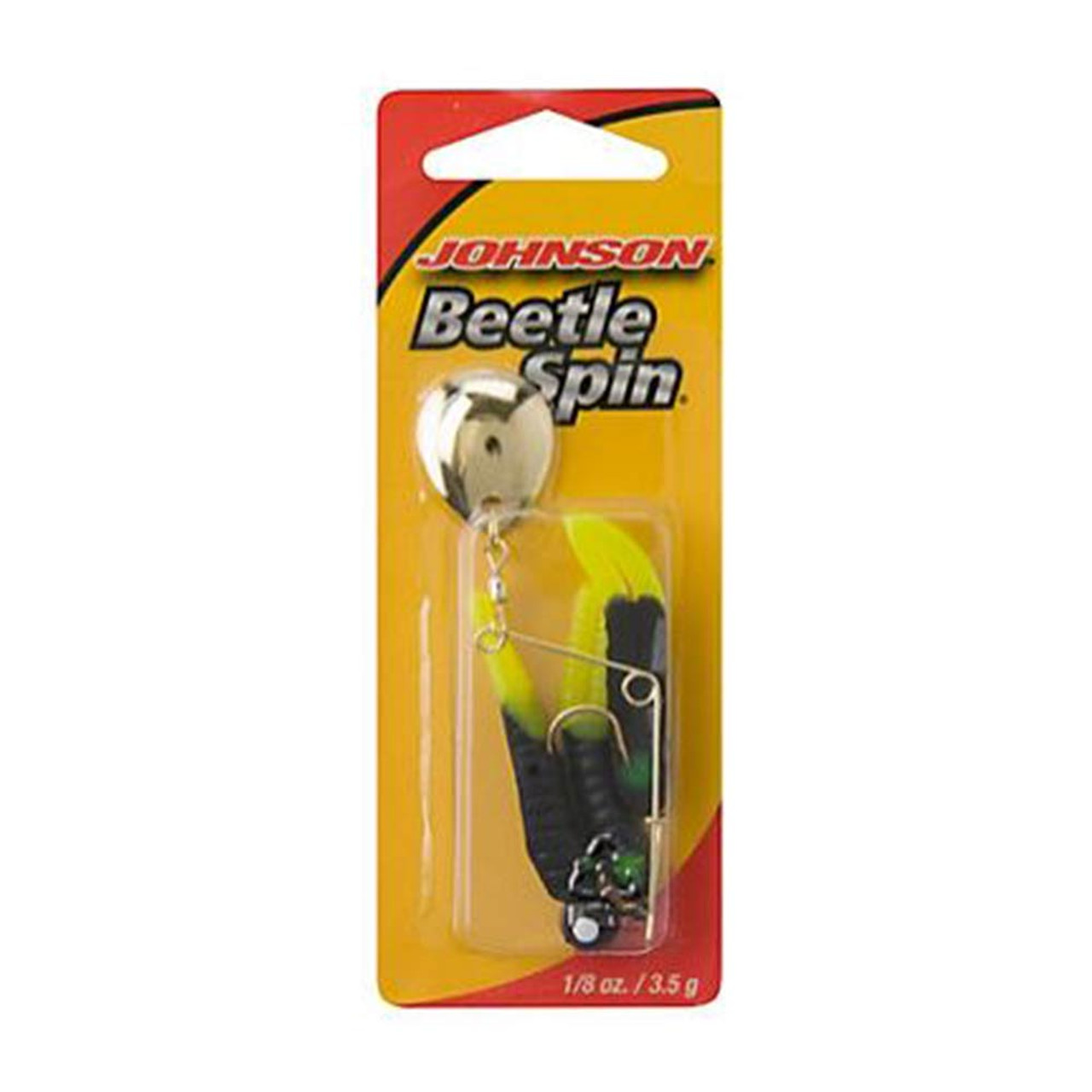  Johnson Beetle Spin Nickel Blade , Yellow/Black