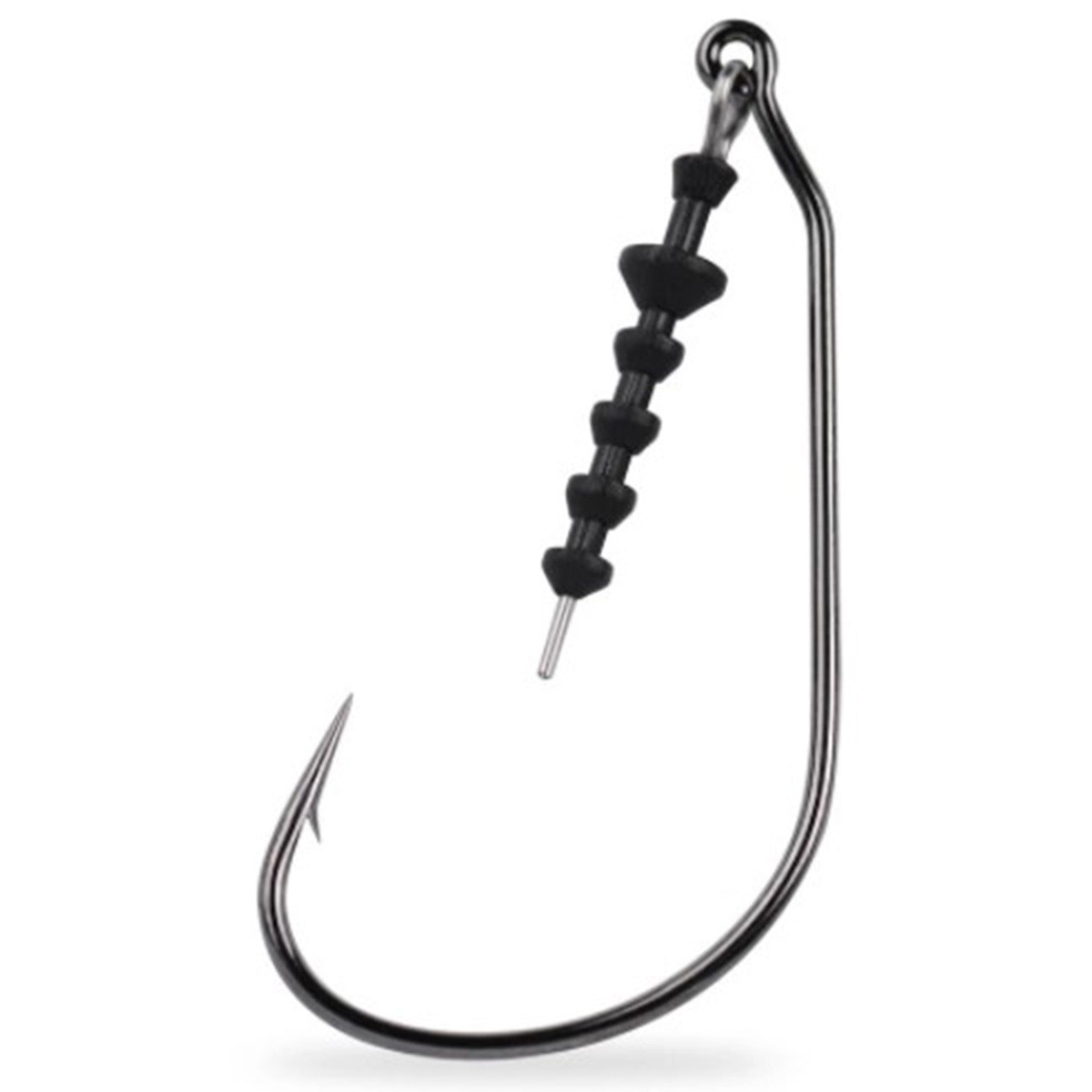 ゆとひ　 Mustad 91768 Needle Point Wide Gap Black Nickel Jig Hooks - 1000