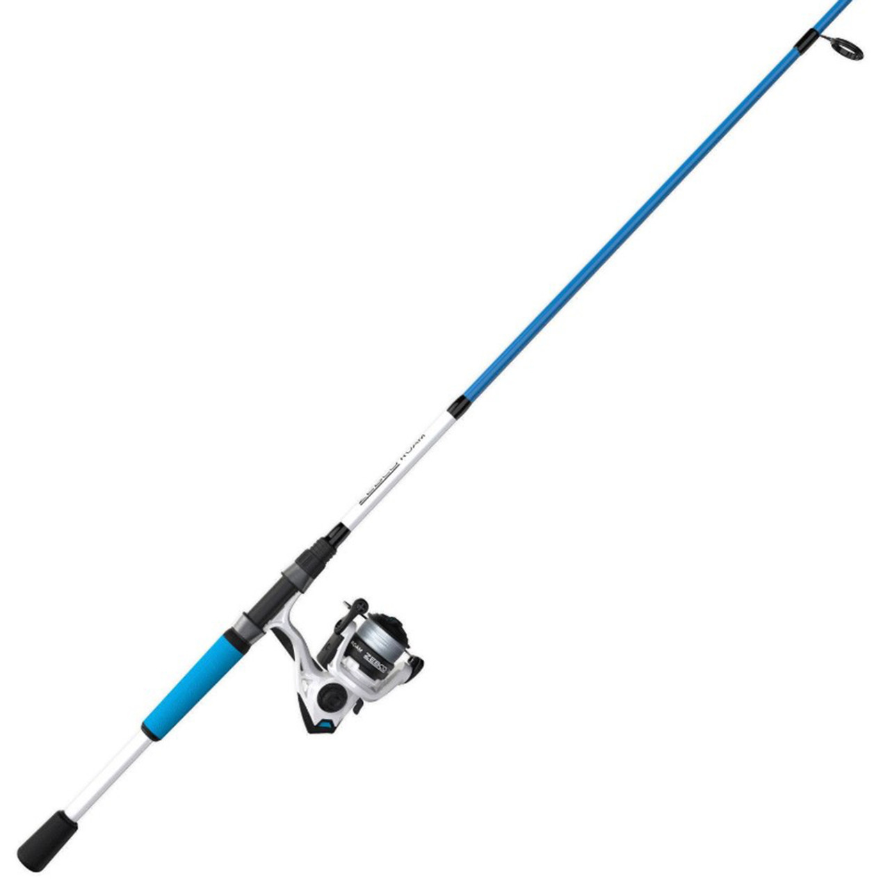  Zebco Roam Spinning Reel and Fishing Rod Combo, 6-Foot 2-Piece  Fiberglass Fishing Pole, Split ComfortGrip Handle, Soft-Touch Handle Knob,  Size 20 Reel, Changeable Right- or Left-Hand Retrieve, Black