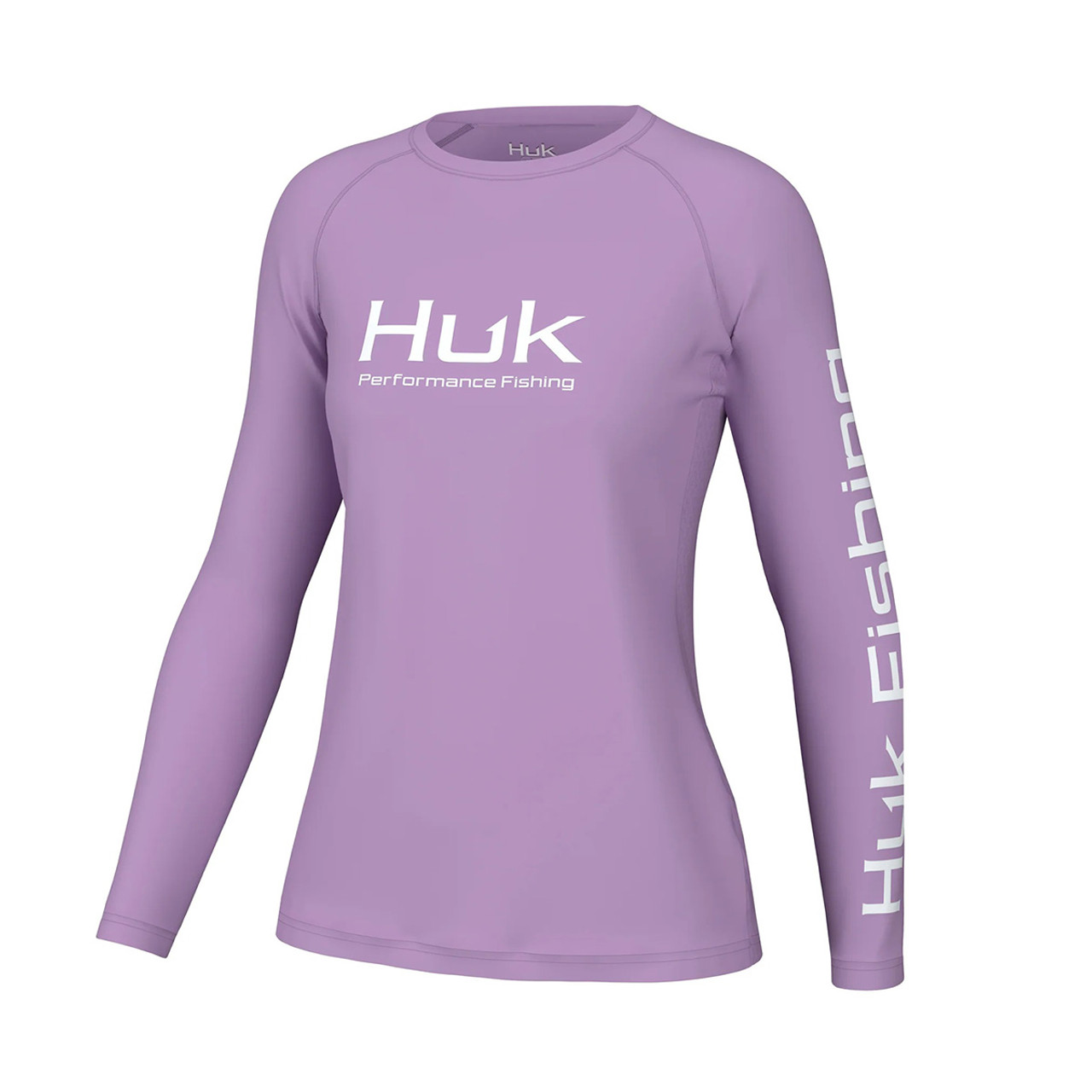 Huk Women's Pursuit Solid Long Sleeve, Fishing Shirt