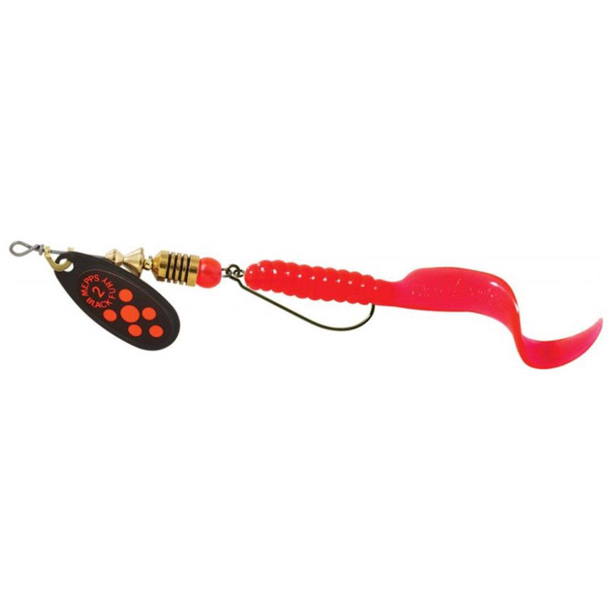 black fury fishing lure Spinner - #00 The Black Fury with a plain treble hook is one of the great all Mepps Black Fury Lure, #5