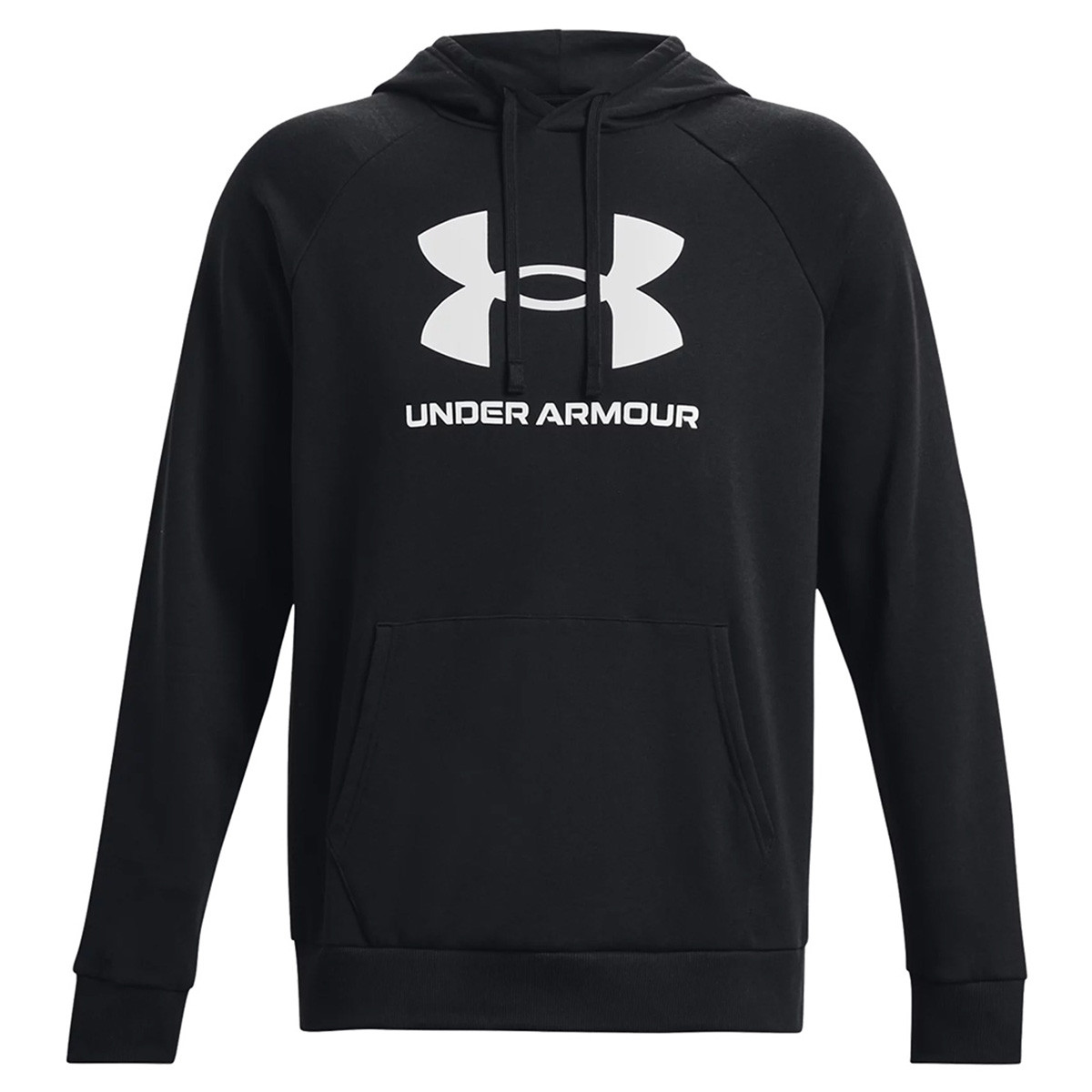 Under Armour Men's Rival Fleece Logo Hoodie Black/White M
