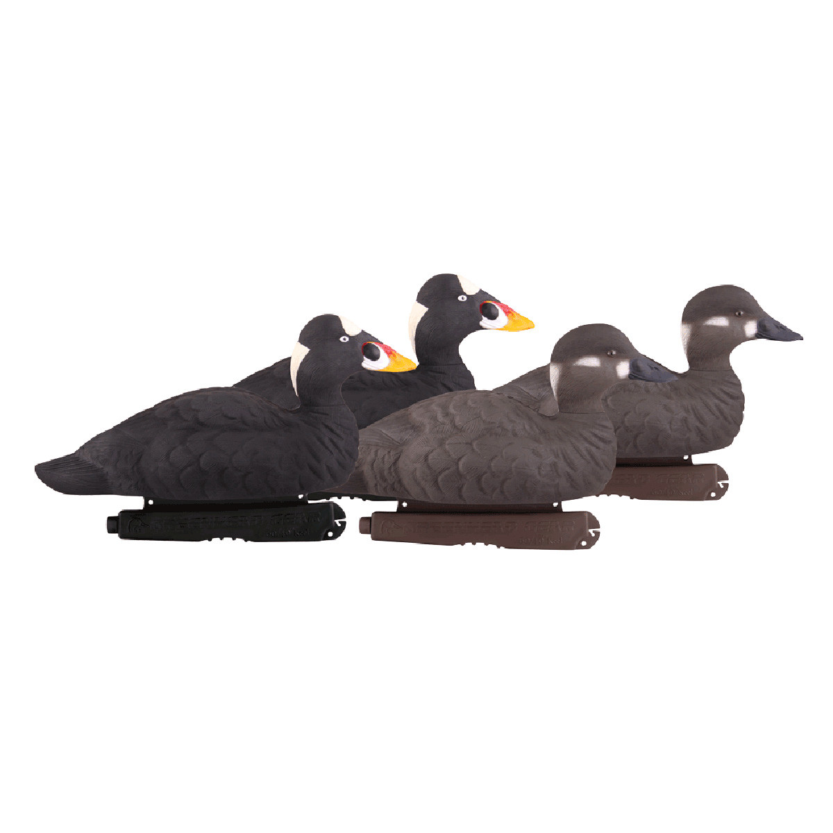 GHG ProGrade Foam Filled Surf Scoter Duck Decoys, 6 Pack Rogers