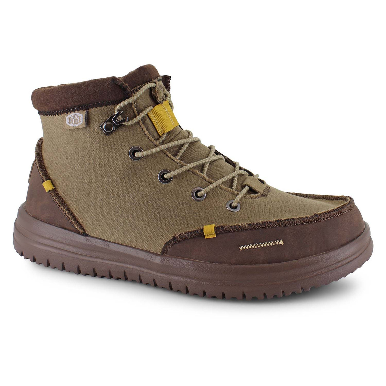 Hey Dude Chukka Boots in Dark Green and Beige Men main image 4
