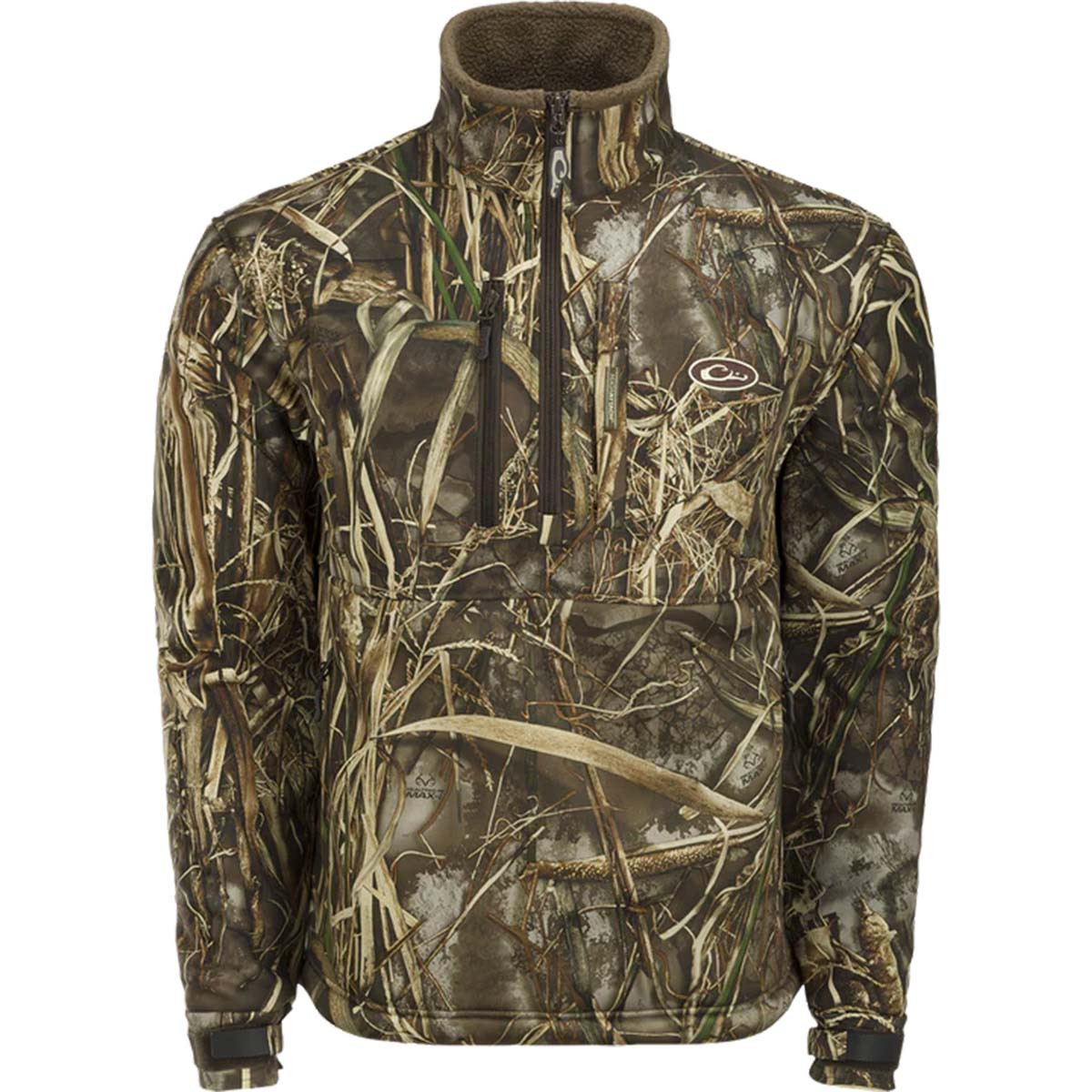 Drake MST 1/4 Zip Hole Shot Hooded Windproof Eqwader | Rogers