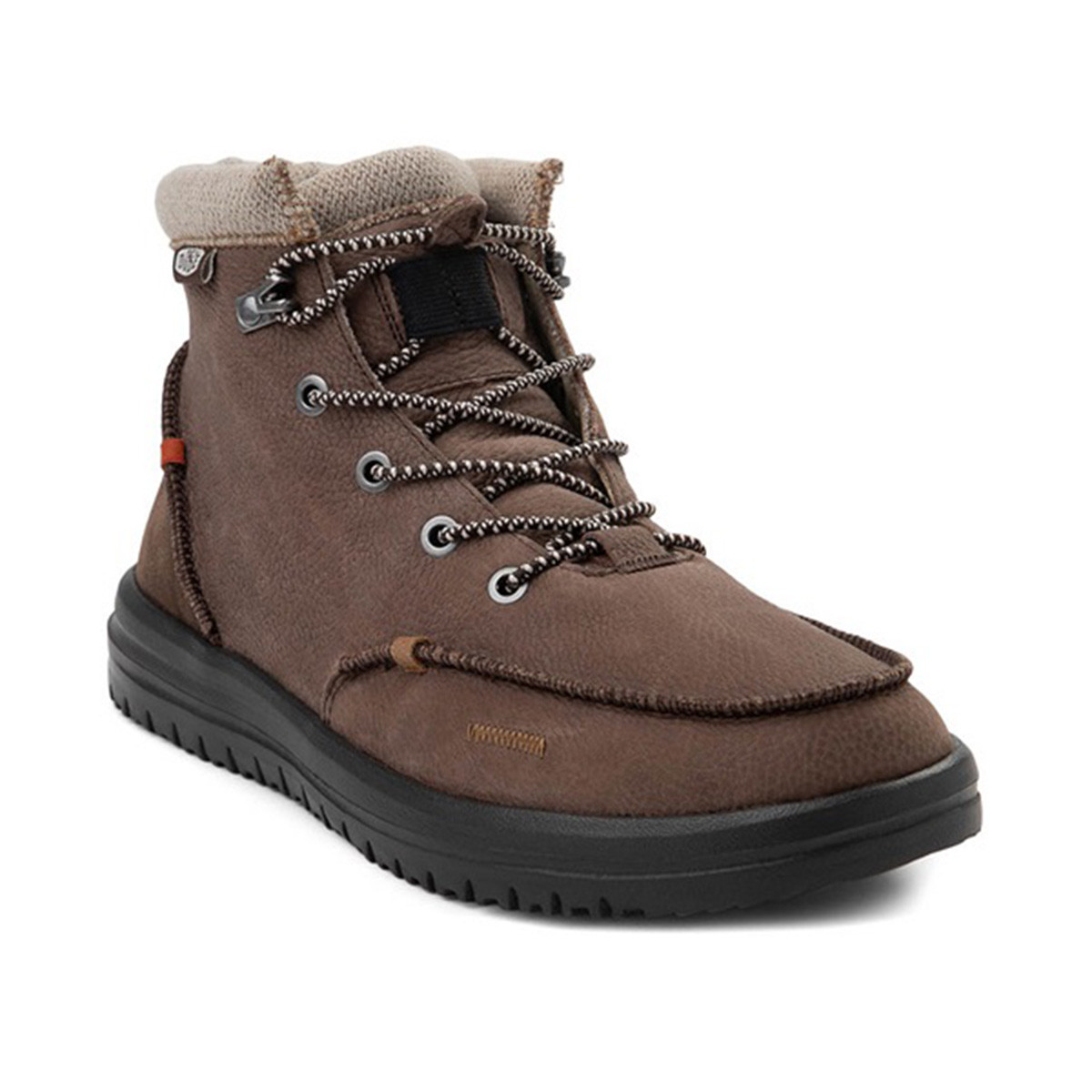 Hey Dude Bradley Chocolate Leather Ankle Lace Up Boots Mens Size 15 New HEYDUDE Men main image 2