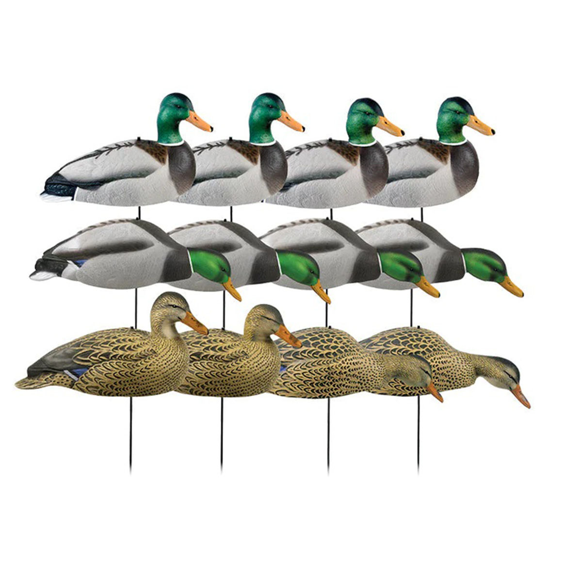 GHG Decoy Systems Hunter Series Mallard Shell Duck Decoys