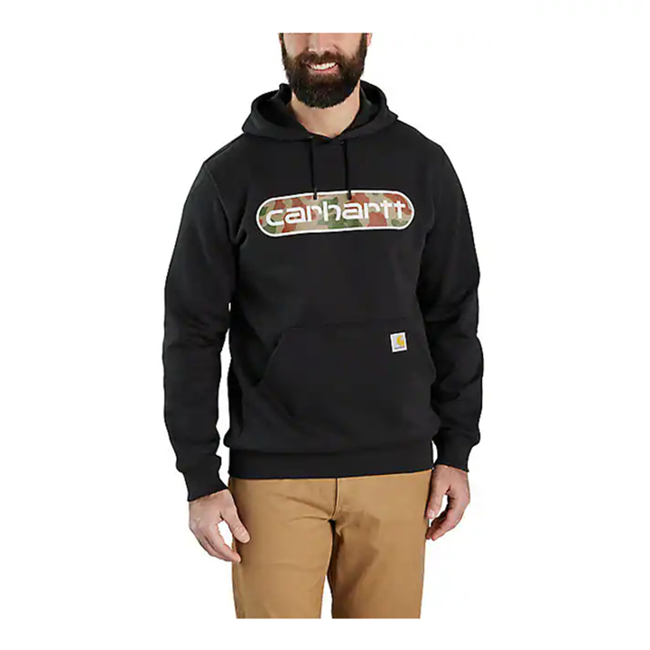 Carhartt Loose Fitting Midweight Camo Logo Graphic Hoodie