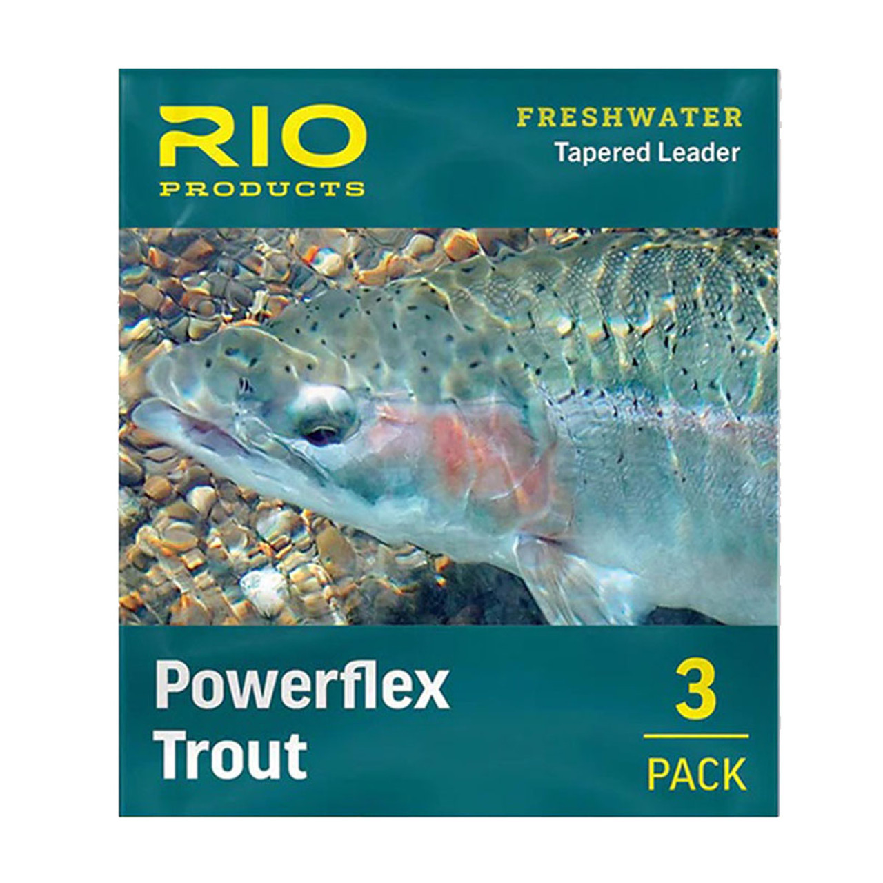 Rio Powerflex Trout 9ft Leader - 3 Pack 6X