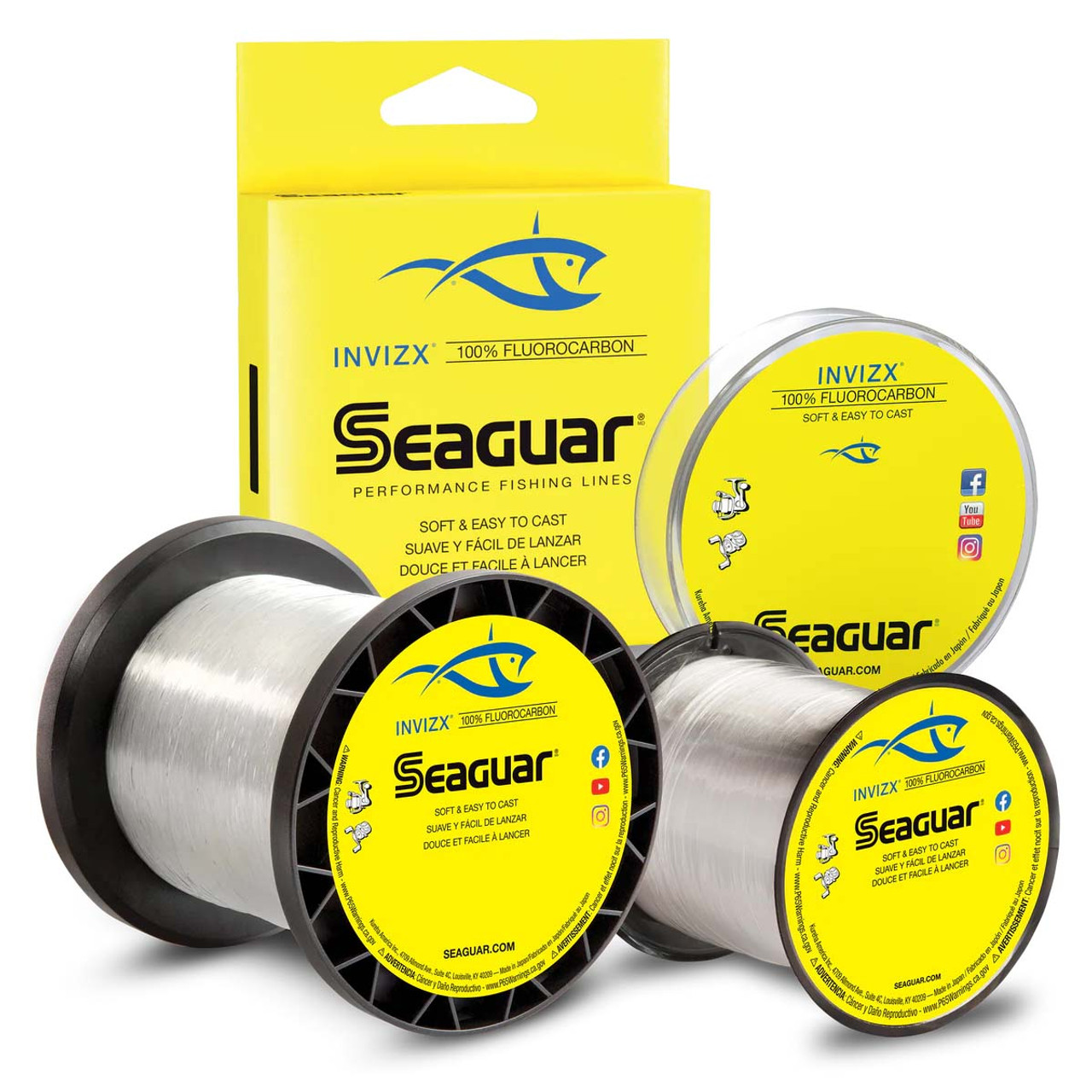 Seaguar Invizx 200yds 4lb Fluorocarbon Fishing Line