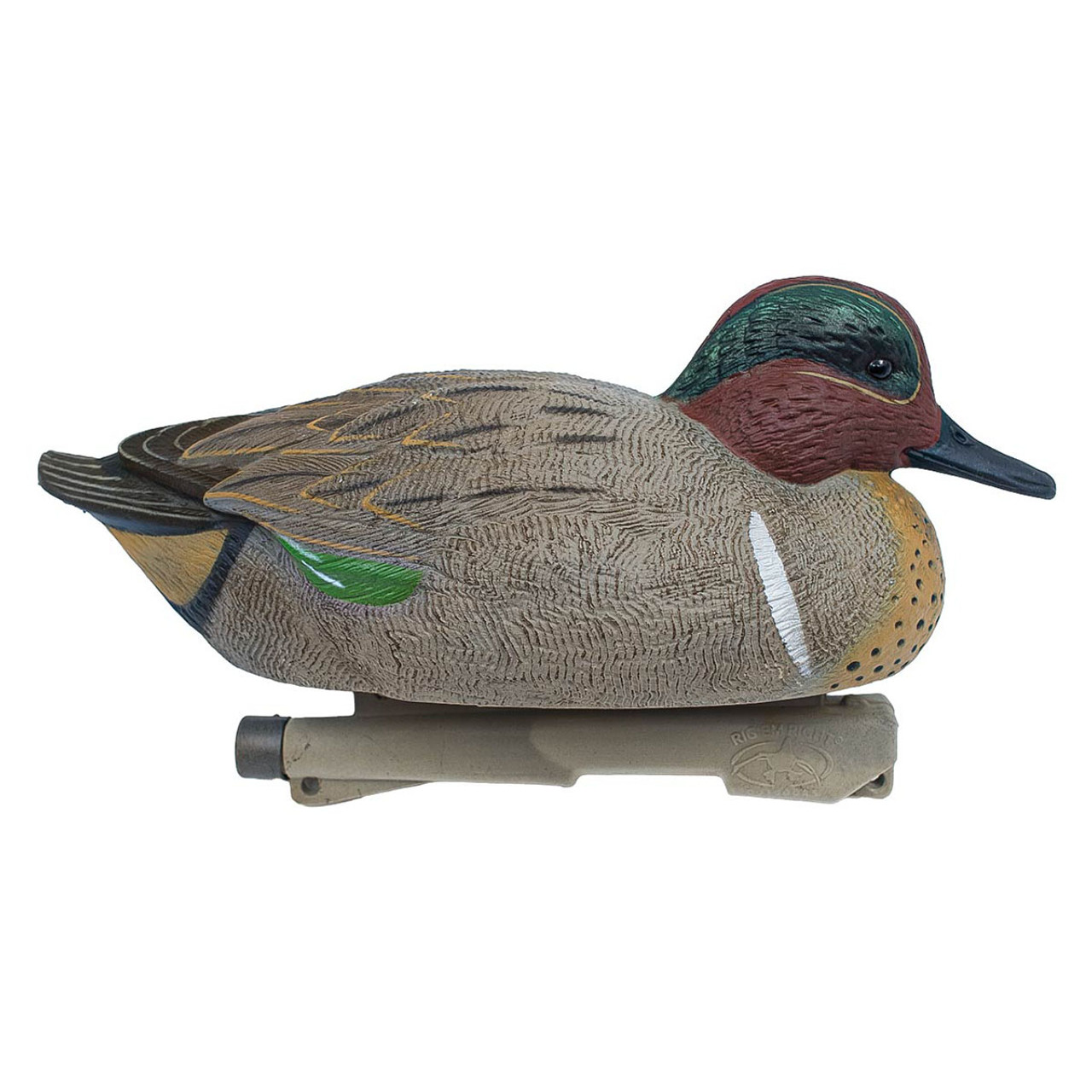  Medium Waddlewuddle Dragon グリーン Rig'Em Right Mainline Series Green-Winged Teal Duck Decoys