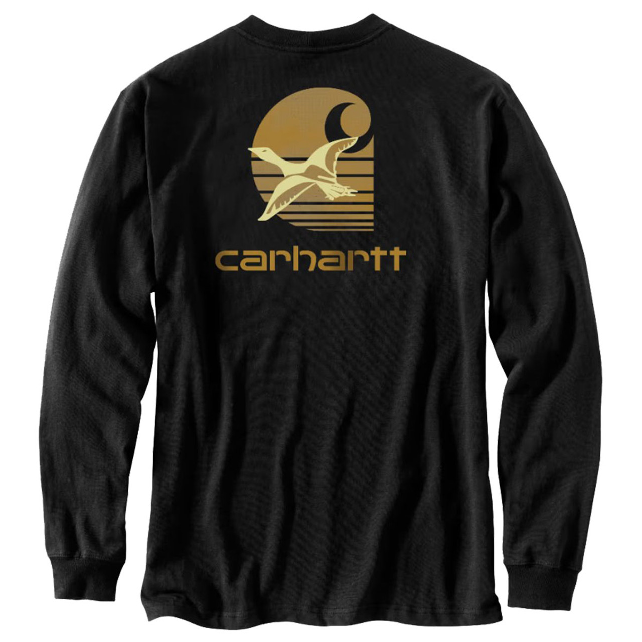 【Carhartt】 ★ LONG SLEEVE DUCKS T-SHIRT ★ LOOSE FIT Carhartt Loose-Fit Duck Graphic Heavyweight Long-Sleeve