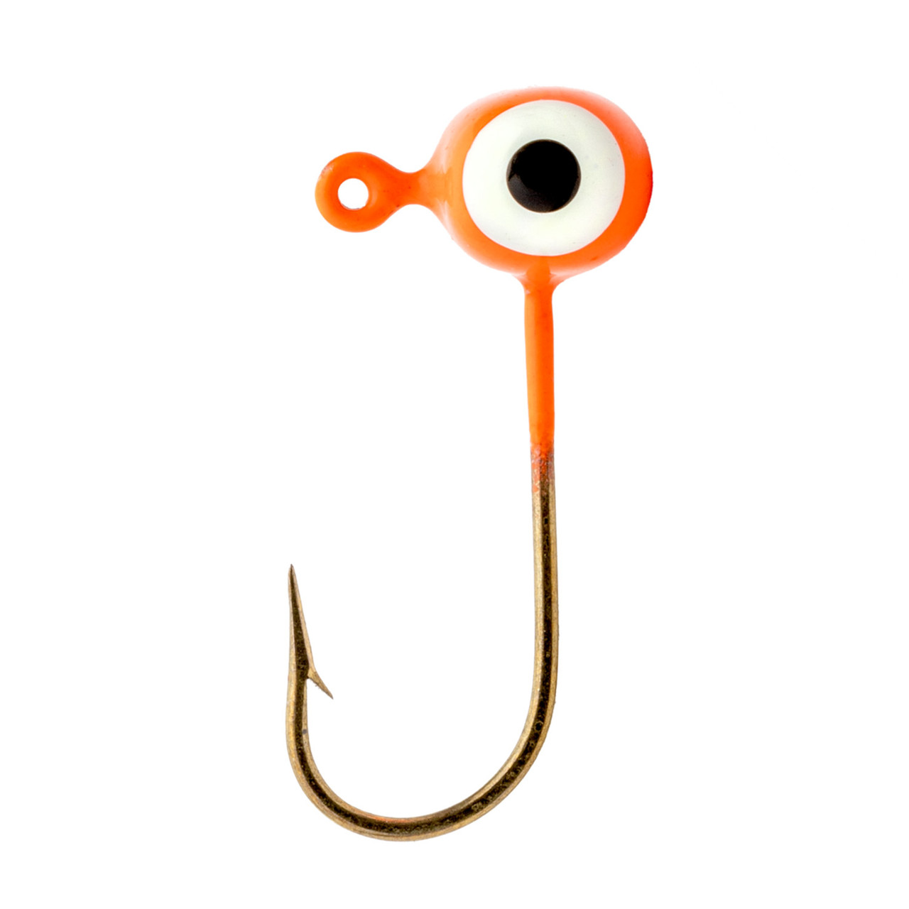 Strike King Mr. Crappie Jig Head - Fluorescent Orange 1/32-Ounce, 8-Pack