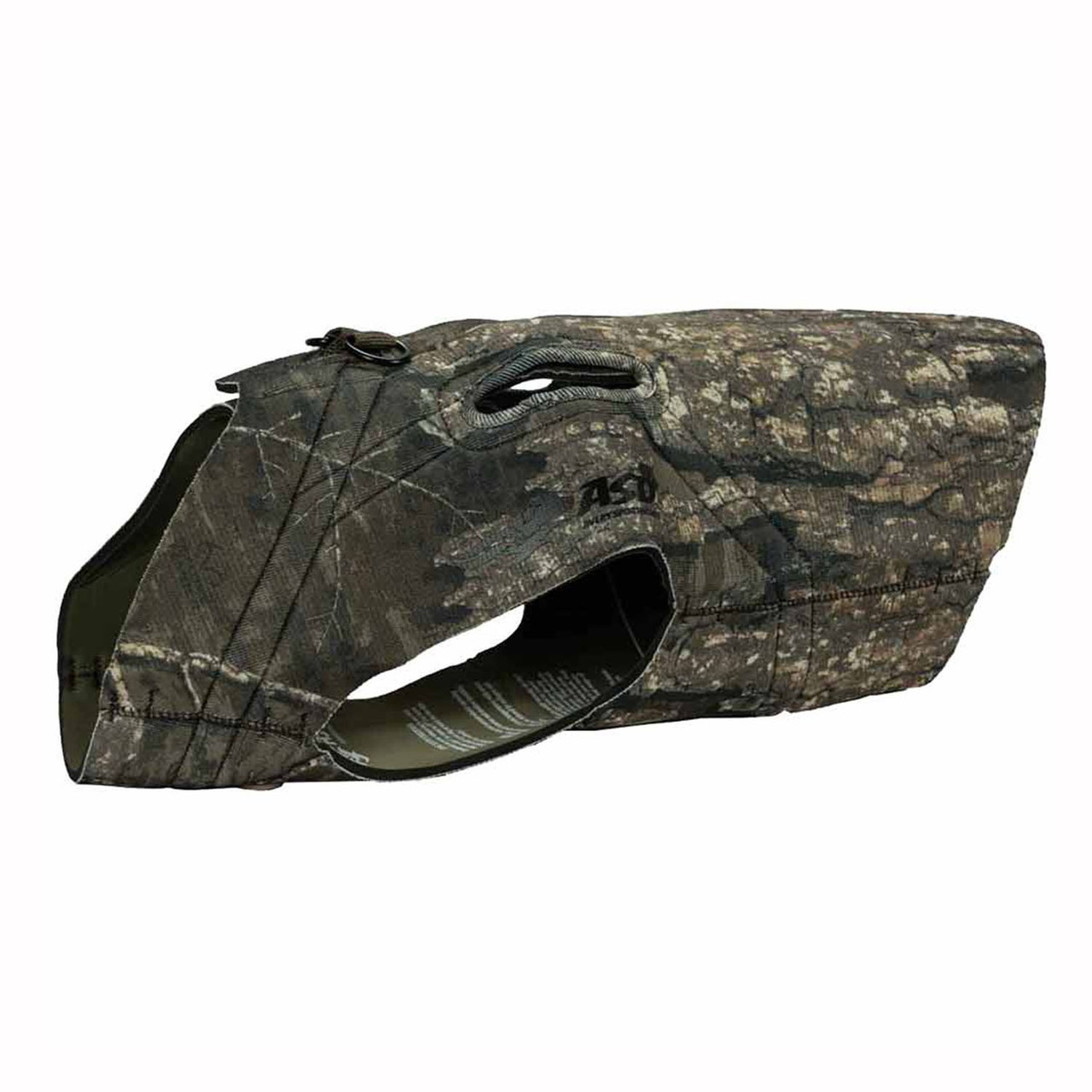 Avery Boaters Dog Parka In Bottomland Camo, Size XL - Water-Resistant Synthetic Jacket For Large Breed Dogs