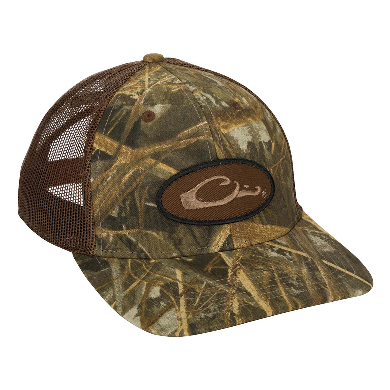 Rodgers Rangers Patch Drake Waterfowl Oval Patch Ranger Camo Mesh-Back Cap | Rogers Sporting ...