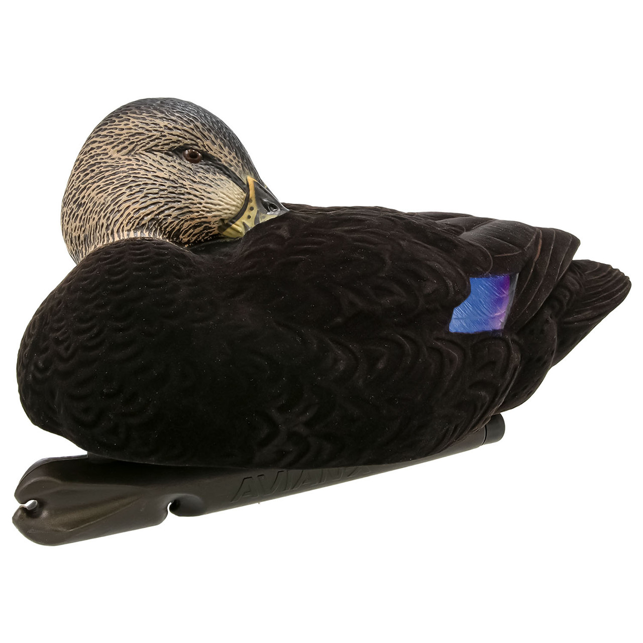Avian-X Fully Flocked Topflight Black Duck Decoys, 12 Pack
