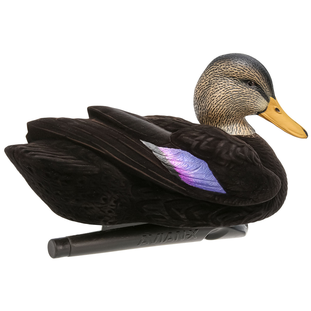 Avian-X Fully Flocked Topflight Black Duck Decoys, 12 Pack
