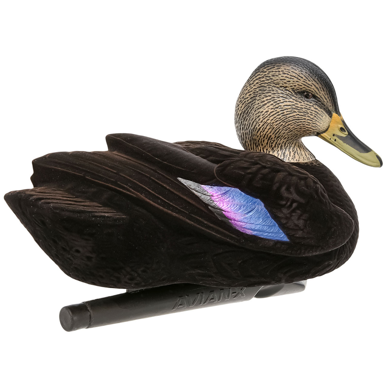 Avian-X Fully Flocked Topflight Black Duck Decoys, 12 Pack