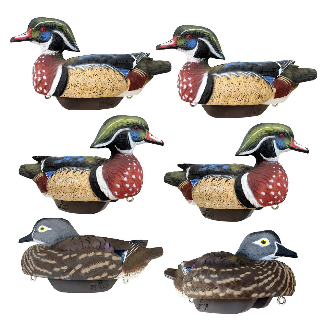 Heyday Outdoors HydroFoam Wood Duck Decoys - Thumbnail 4