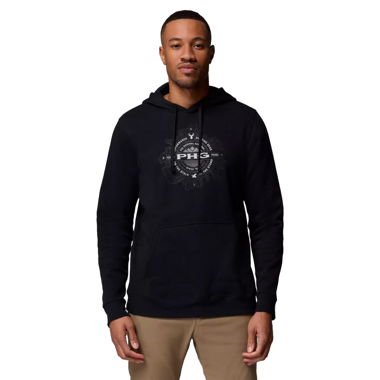 Columbia PHG Hoodie Pullover Sweatshirt Mens L Black