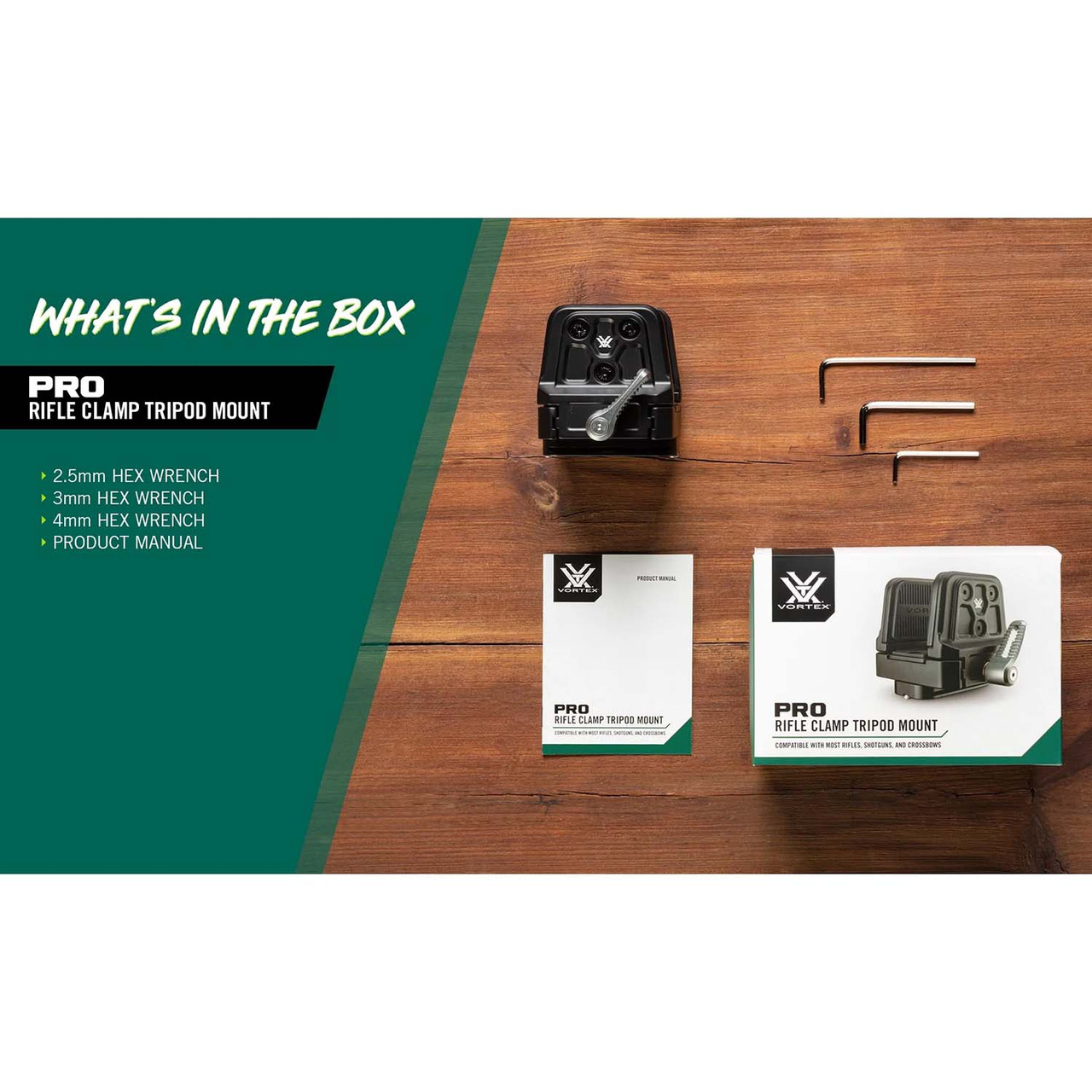 Vortex Pro Rifle Clamp Tripod Mount | Rogers Sporting Goods