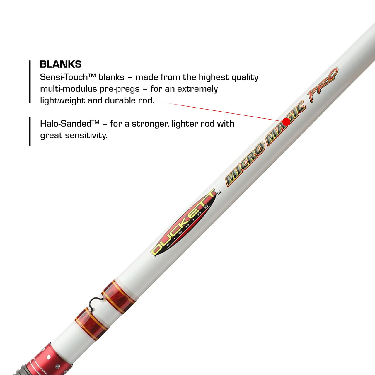 duckett fishing rods and reels Jacob Wheeler 2.0 res carbon combination for the perfect strength to weight ratio to endure the rigors of inshore fishing Duckett Fishing Pro Series rods