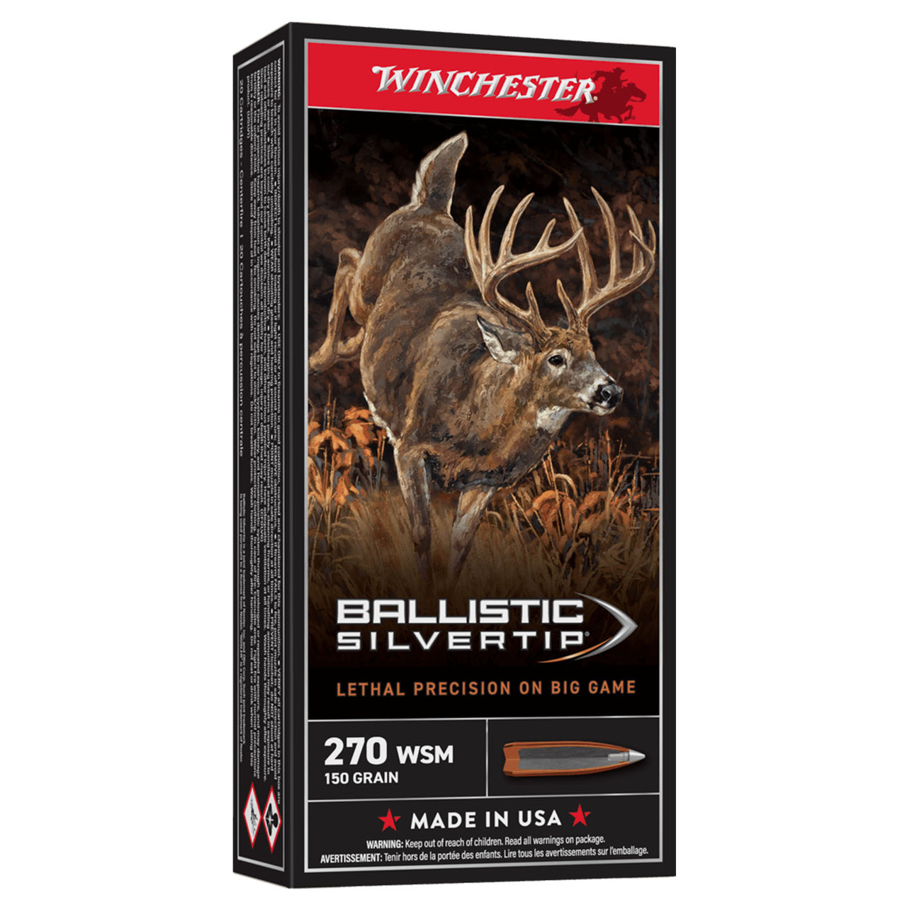Winchester 270 WSM 150 Grain Ballistic Silvertip | Rogers Sporting