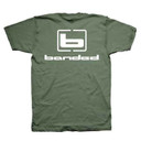 Banded Signature Logo Graphic T-Shirt Image in Moss Green