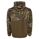Drake MST Endurance 1/4 Zip Hoodie Back Image in Realtree Max 7