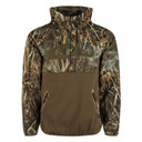 Drake MST Endurance 1/4 Zip Hoodie Front Image in Realtree Max 7