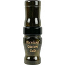 Riceland Custom Calls Custom Acrylic Speck Calls, 3/4" Guts Image in Black Gold Pearl