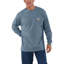 Carhartt Loose Fit Heavyweight Long Sleeve Pocket T-Shirt Image Mocha Heather