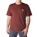 Image of the Carhartt Loose Fit Heavyweight Pocket Short Sleeve T-Shirt in Dark Spice Red