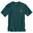 Carhartt Loose Fit Heavyweight Pocket Short Sleeve T-Shirt - Greenstone Heather