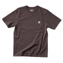 Carhartt Loose Fit Heavyweight Pocket Short Sleeve T-Shirt - Dark Sepia Heather