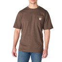 Image of the Carhartt Loose Fit Heavyweight Pocket Short Sleeve T-Shirt in Dark Clove Heather