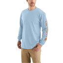 Carhartt Loose Fit Heavyweight Long Sleeve Graphic T-Shirt Image in Moonstone