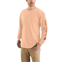 Carhartt Loose Fit Heavyweight Long Sleeve Graphic T-Shirt Image in Pale Apricot