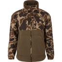 Drake Waterfowl Youth MST Eqwader Full Zip Image in Old School