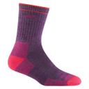 Darn Tough Women's Hiker Micro Crew Cushion Sock, Plum Heather Variation