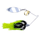 Rogers Sporting Goods Colorado Willow GO-2 Spinnerbait Silver Image in Black-Chartreuse