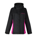 Image of Frogg Toggs Women's StormWatch Hooded Waterproof Jacket in Black-Pink