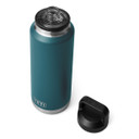 Yeti Rambler 46 oz. Bottle With Chug Cap Open Image in Agave Teal