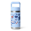 Yeti Rambler Jr. 12 oz. Kids' Water Bottle with Color-Matched Straw Cap Image in Big Sky Summercamp