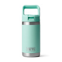 Yeti Rambler Jr. 12 oz. Kids' Water Bottle with Color-Matched Straw Cap Image in Seafoam
