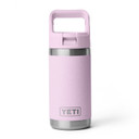 Yeti Rambler Jr. 12 oz. Kids' Water Bottle with Color-Matched Straw Cap Image in Cherry Blossom